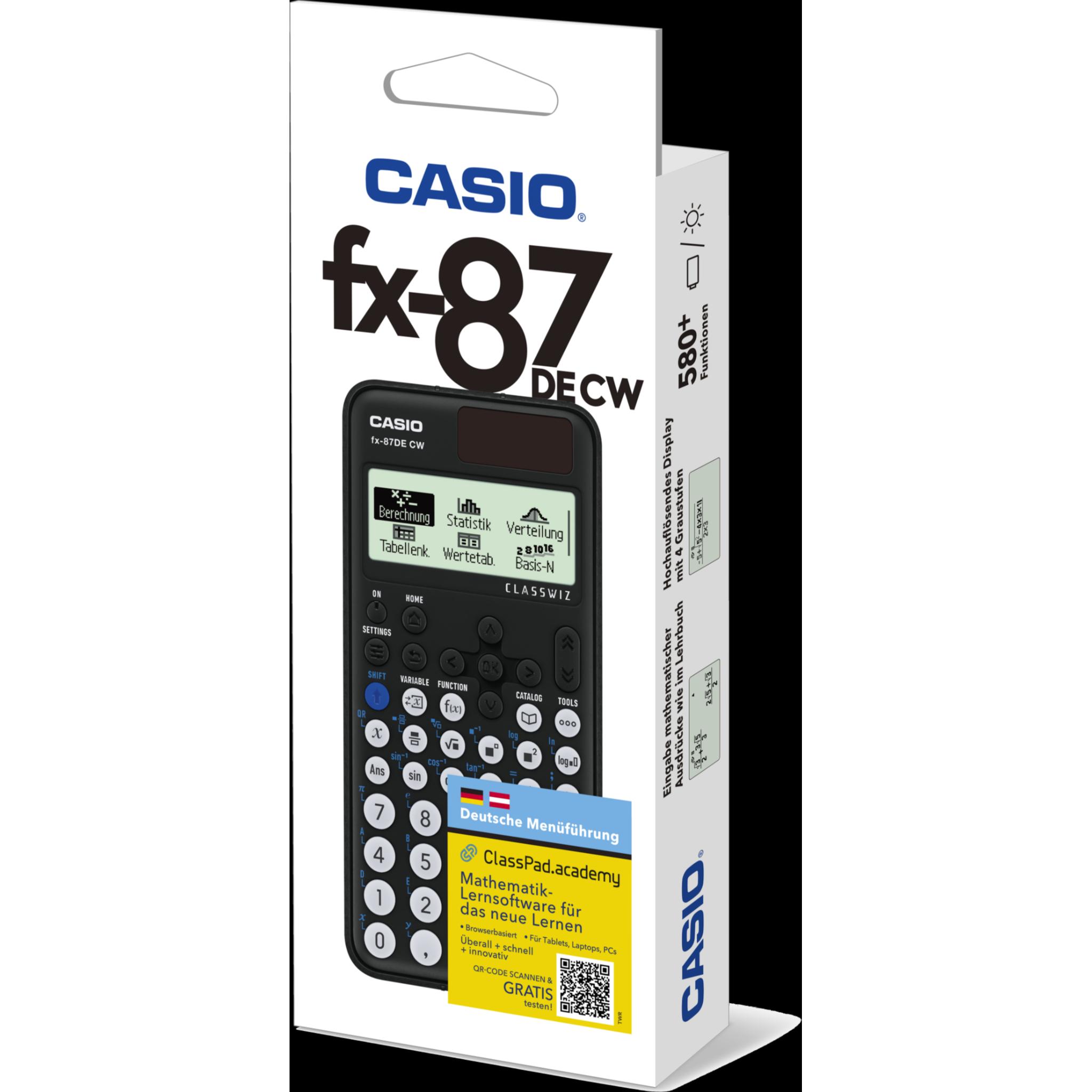 Thumbnail - Casio, Taschenrechner, FX-87DE CW (Batterien, Solarzellen)