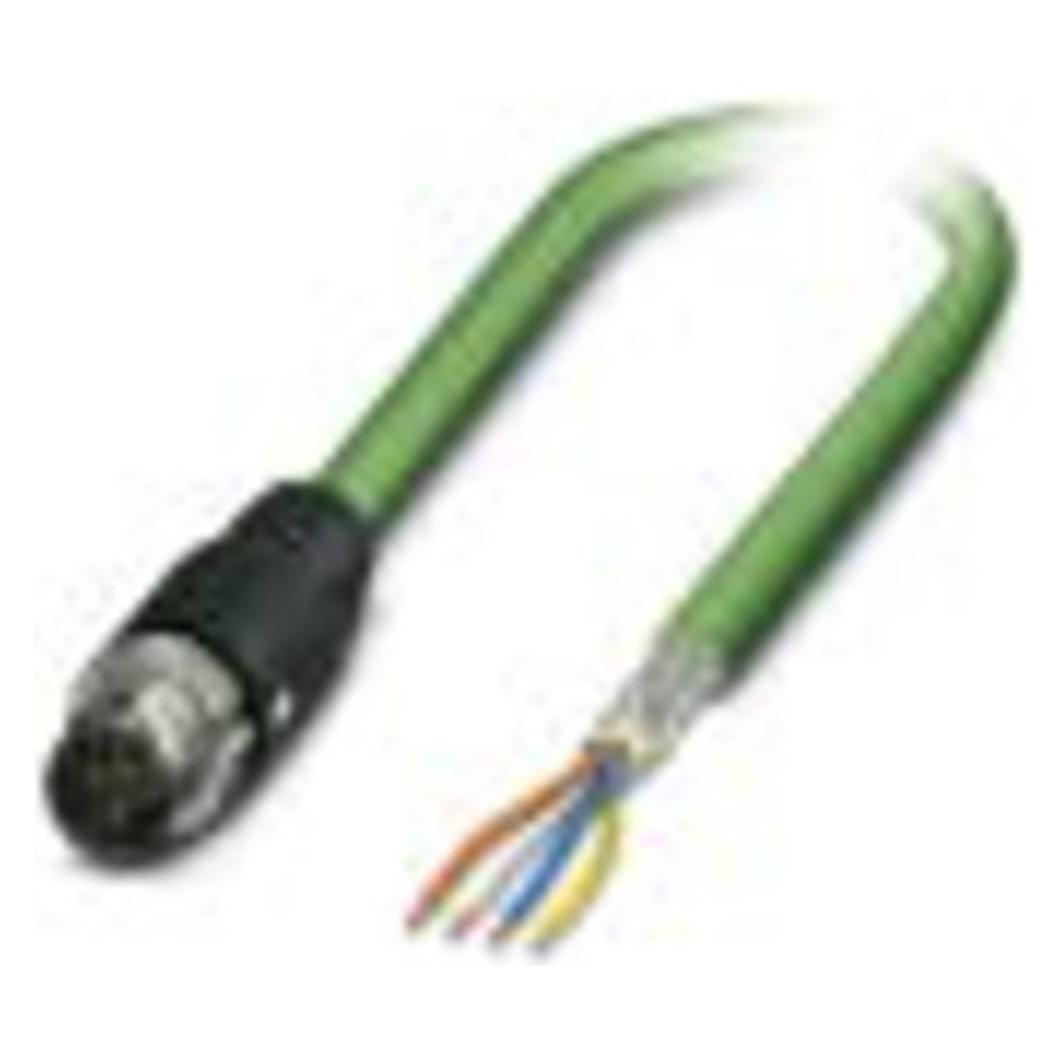 Phoenix Contact Verde 1407498 Cavo Di Collegamento Sensore/Attuatore 10 M Numero Di Poli: 4 1 Pz., Cavo + Spina Elettrica,