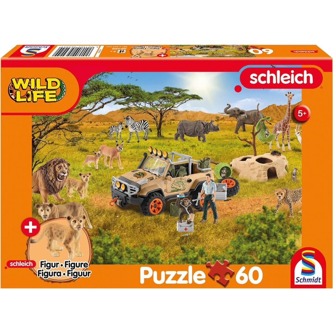 Schmidt Spiele Wild Life in der Sarvanne 60 Teile (inkl. Figur) (60 Teile)