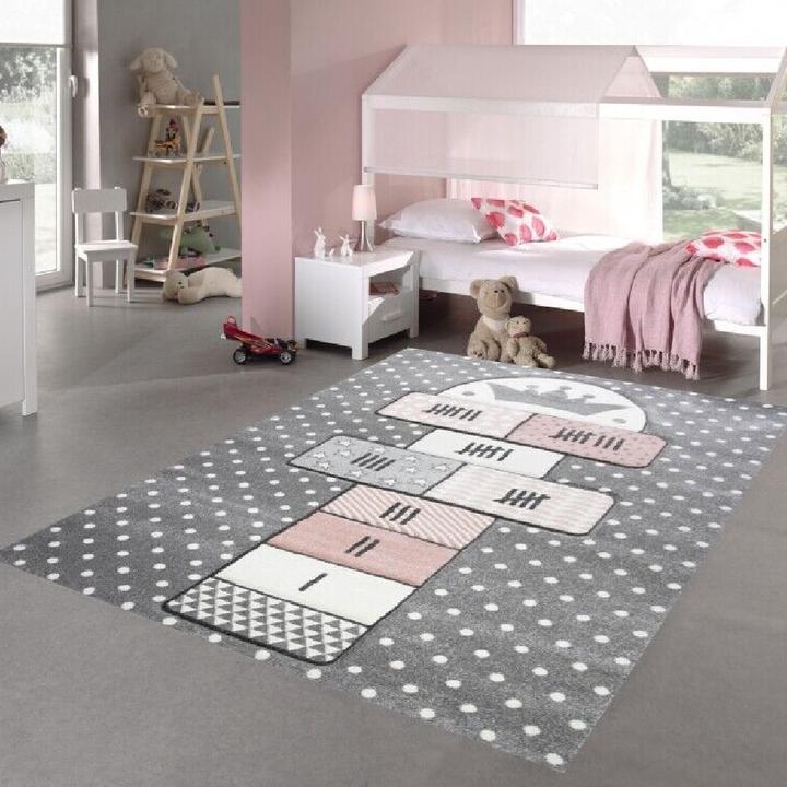 Produktbild Paco Home Hüpfspiel Teppich Hüpfkästchen (80 x 150 cm)