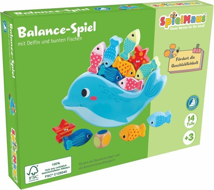 Actual product image Spielmaus SMH Balance game "Dolphin", 14 parts (German)