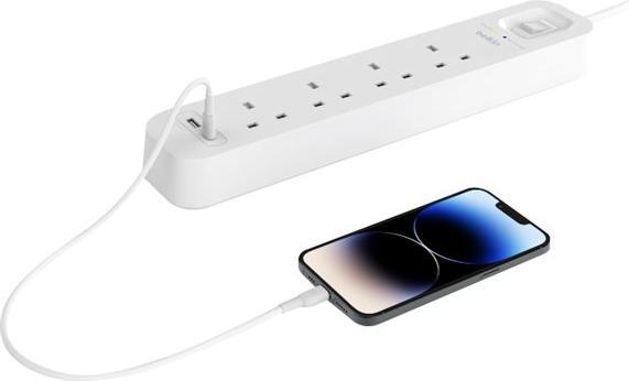 Actual product image Belkin Surgemaster surge protection (4 x, 2 m)