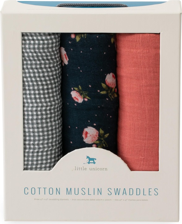 Immagine prodotto little unicorn Pack 3 Swaddle (120 cm, 120 cm)