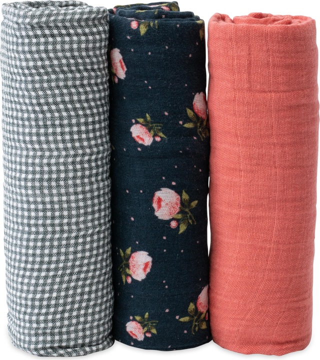 Immagine prodotto little unicorn Pack 3 Swaddle (120 cm, 120 cm)