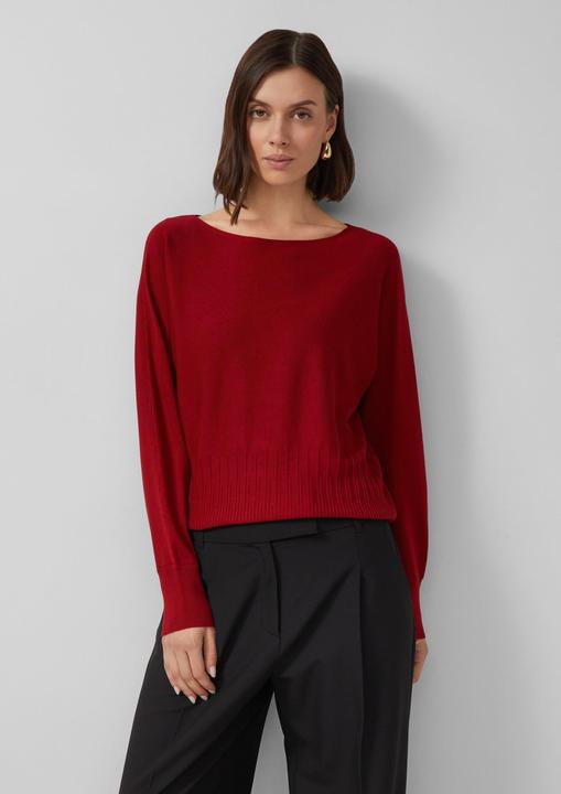 Produktbild s.Oliver Strickpullover Feinstrick-Pullover mit Strukturmuster am Saum (32)