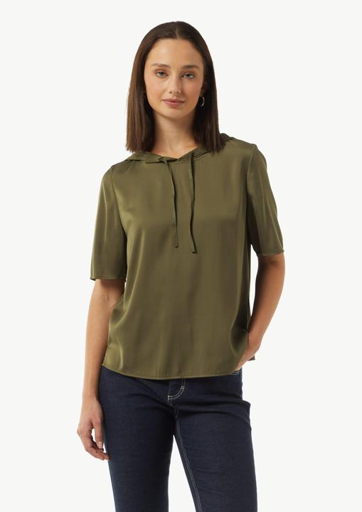 Actual product image Comma Bluse Hoodie-Bluse aus satiniertem Viskosemix (46)