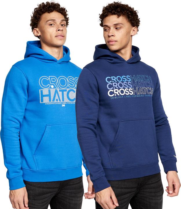 Produktbild Crosshatch Larmen Kapuzenpullover (2erPack) (M)