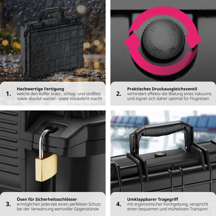 Immagine prodotto tectake Custodia universale per foto (Custodia fotografica, 8.90 l)