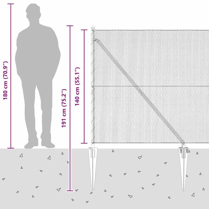 Produktbild vidaXL Gartenzaun