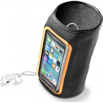 Cellularline ARMBAND FLEX SUMMER EDITION Sport-Neopren-Etui bis Grösse 5,2" schwarz, Fascia da braccio per smartphone, Nero