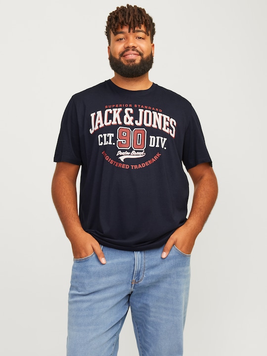 Produktbild Jack & Jones Jjelogo Tee Ss O-Neck 2 Col Aw24 S Pls (8XL)