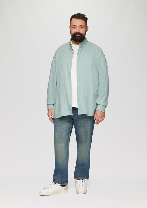Immagine prodotto s.Oliver Hemd Regular Fit: Strukturiertes Baumwollhemd mit Button-Down-Kragen (5XL)