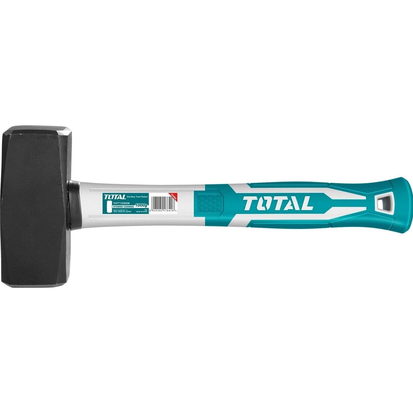 Total, Hammer, Steinhammer, amerikanische Ausführung, 1500g (1500 g)