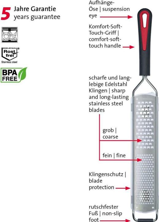 Immagine prodotto Westmark Grattugia combinata. fine + grossolana "Gallant Pro