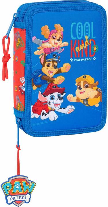 Paw Patrol The Doppel-Federtasche Cool Blau Rot 12.5 X 19.5 X 4 Cm 29 Stücke