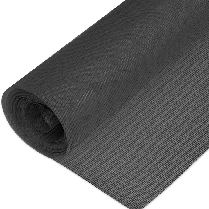 Produktbild Intirilife Fliegennetz in Schwarz Breite 120cm (120 x 100 cm)