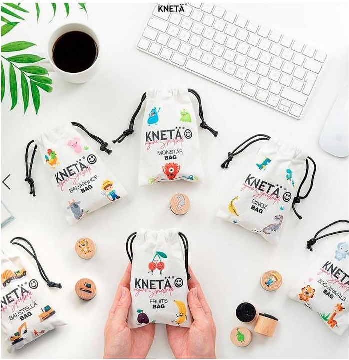 Produktbild Knetä Holzstempel Set Zoo Tiere