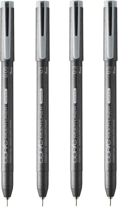 Immagine prodotto Copic Set Multiliner Cool Grey, 4 pezzi assortiti (Grigio freddo, 4x)