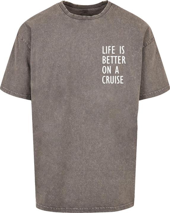 Produktbild Merchcode Life Is Better Acid Washed Heavy Oversized Tee - 113655 (L)