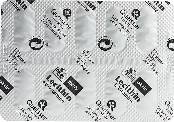 Actual product image Queisser Pharma Double Heart Lecithin + B-Vitamins, 40 Capsules (40 Piece, Capsules, 41.60 g)