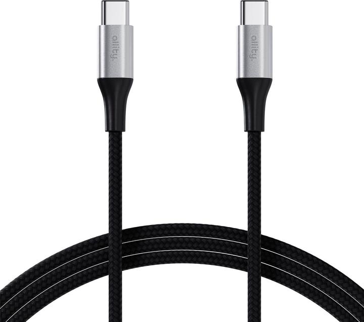 Produktbild Allity cable AUC-01 USB-C - USB-C 2.0 m 100W black (2 m, USB 2.0, 100 W)