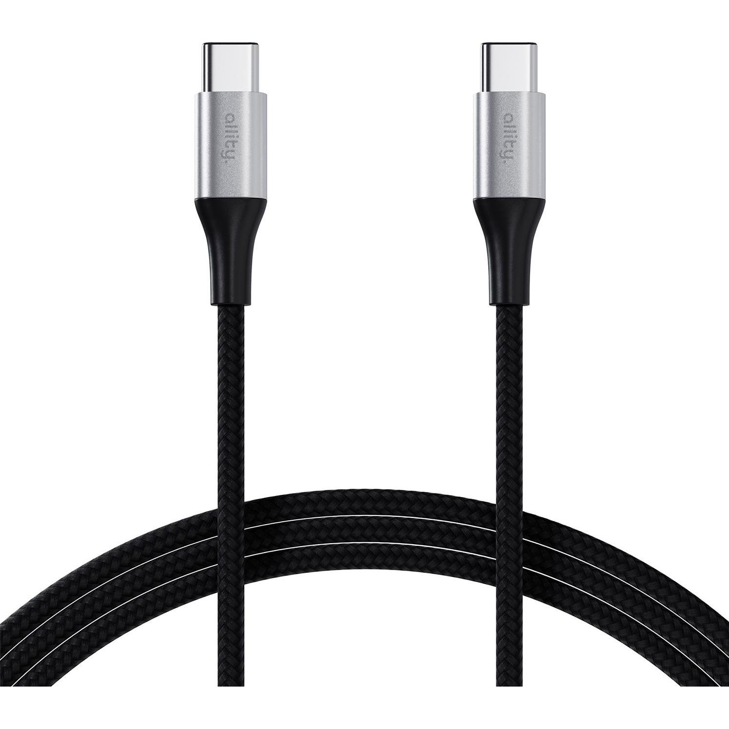 Allity cable AUC-01 USB-C - USB-C 2.0 m 100W black (2 m, USB 1.0), USB Kabel