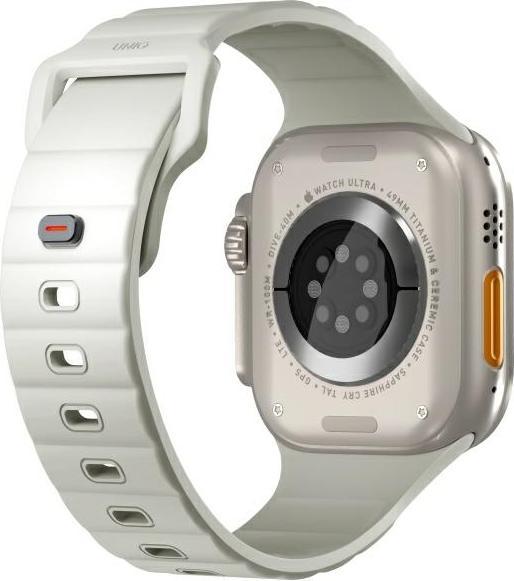 Produktbild Uniq Stride SE Apple Watch strap 49/46/45/44mm FKM Rubber Strap lume (44 mm, 45 mm, 46 mm, 49 mm, Aluminium, FKM-Gummiband)