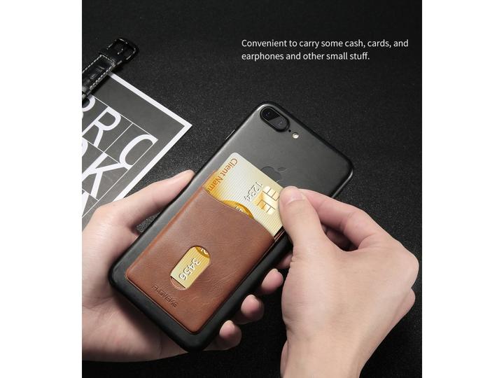 Immagine prodotto Floveme Portacarte in pelle con custodia autoadesiva per smartphone (Universale)