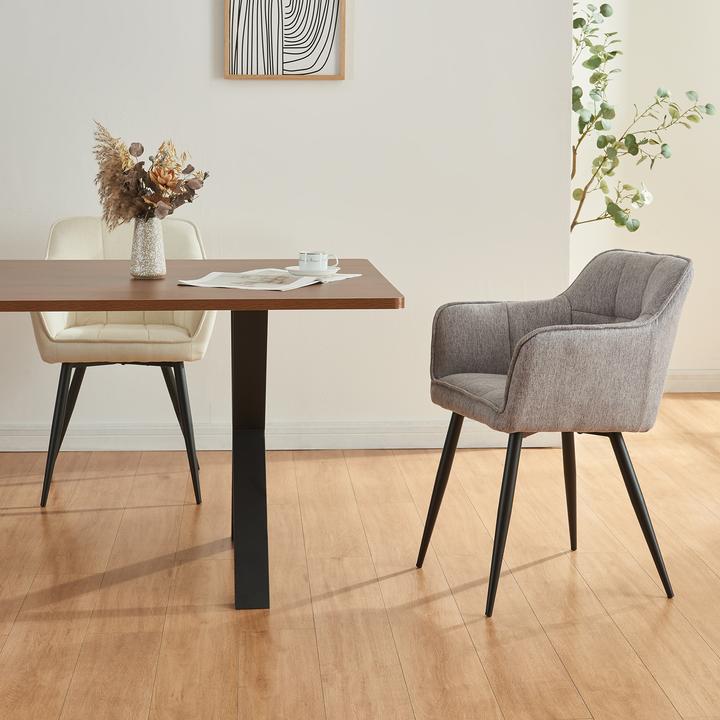 Actual product image En.Casa Esszimmerstuhl Birmingham Grau
