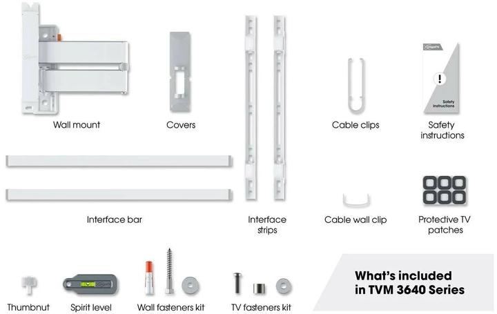 Image du produit Vogels TVM 3645 (Mur, 77", 35 kg)