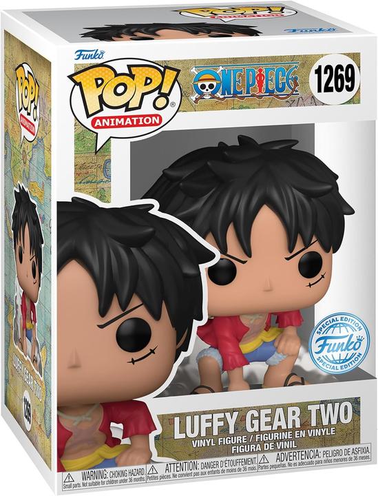 Actual product image Funko POP! One Piece Luffy Gear Two EXM