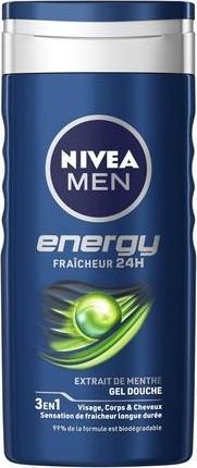 Produktbild NIVEA Männer 3-in-1 Duschgel Energie (250 ml)