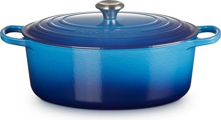 Actual product image Le Creuset Roaster Oval Sig 33 cm Azure (33 cm, Casserole + Stewpot, Cast iron)