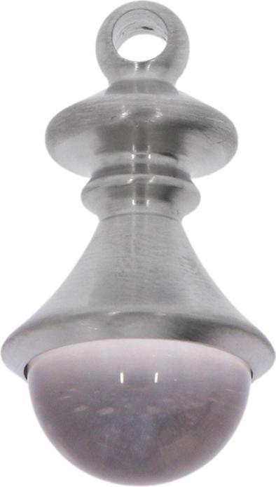Image du produit Xen Pendentif avec quartz clair en acier inoxydable poli/matiné (Acier inoxydable)