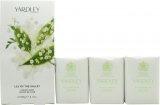 Actual product image Yardley Lily of the Valley Soap Trio 3x100g - Pack of 3 (Hard soap)