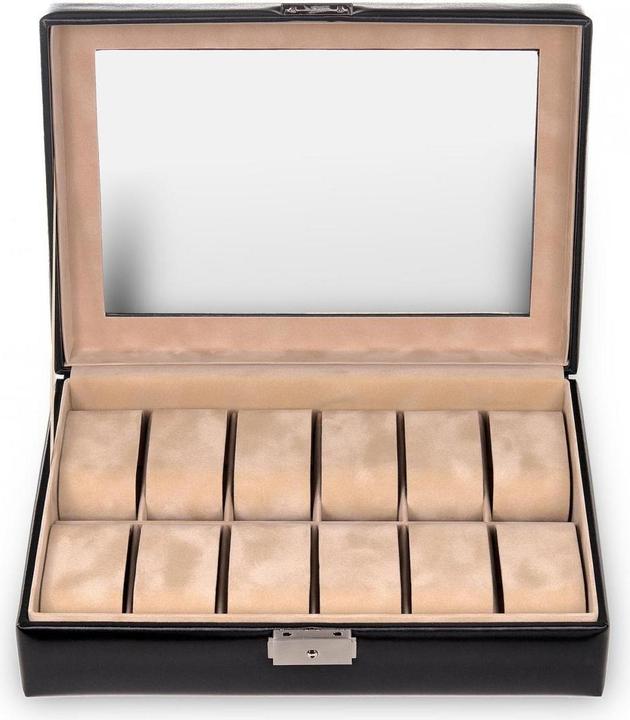 Produktbild Sacher 2119.010443 - Uhrenetui für 12 Uhren new classic schwarz Leder