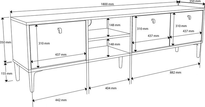 Immagine prodotto Kalune Design Vision (180 x 45,5 x 35 cm)