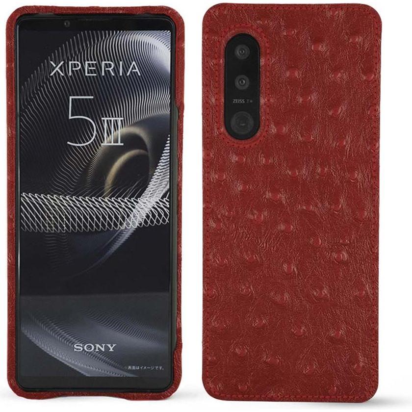 Thumbnail - Noreve Lederschutzhülle (Sony Xperia 5 III), Smartphone Hülle, Rot