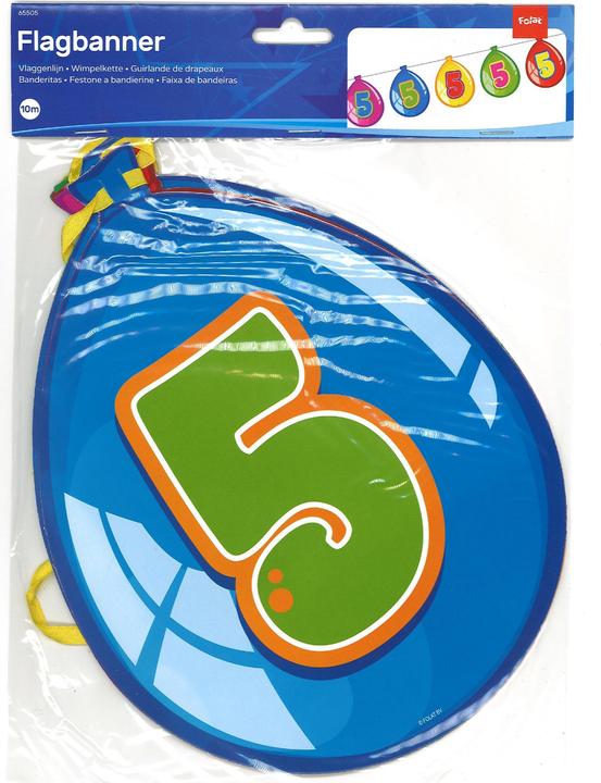 Produktbild Folat Bunting Ballons fünf Jahren 10mtr. (1 Stk.)