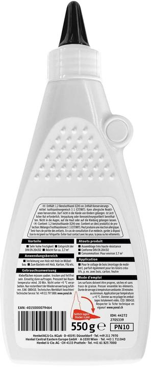 Actual product image Ponal Wood glue Classic (550 g)