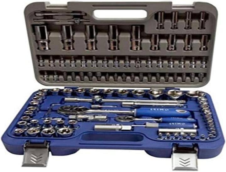 Actual product image Irimo 1/4" and 1/2" socket spanner set, 108 pieces