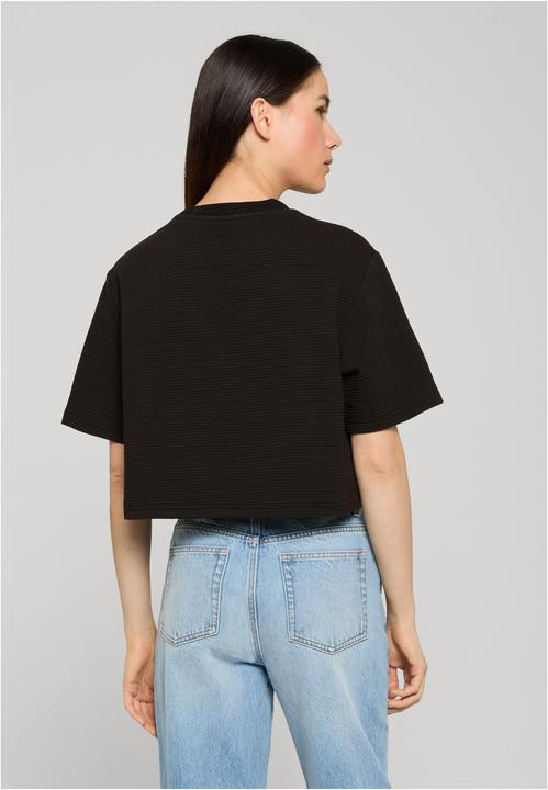 Produktbild Urban Classics Ladies Structured Jersey Cropped Tee black S (S)