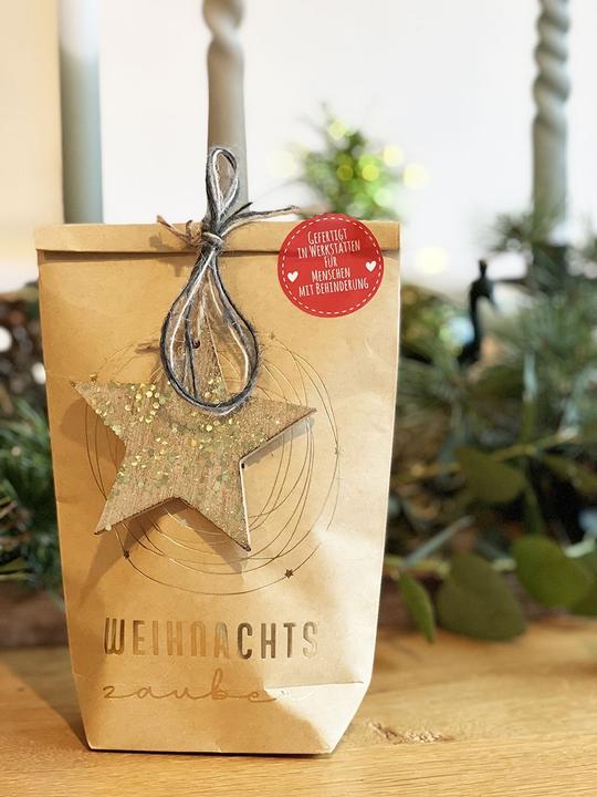 Produktbild Wunderle Wundertüte Weihnachtszauber m. Holzstern (Geschenkbox, 1 x)