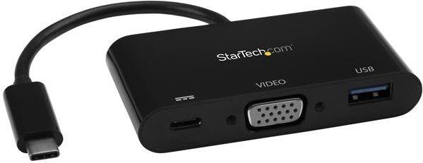 Produktbild StarTech USB-C to VGA Multifunction Adapter (USB-C, 1 Ports)