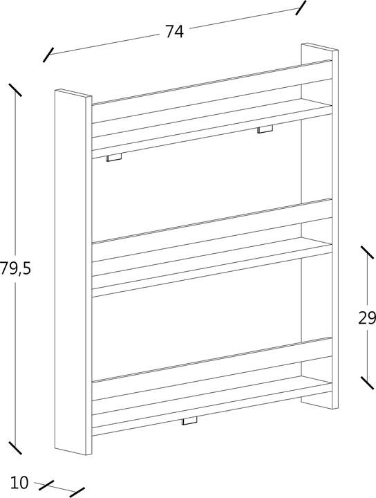 Produktbild VCM Lazas (70 x 10 x 80 cm)