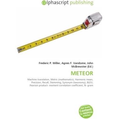 Meteor, Fachbücher von Agnes F. Vandome, Frederic P. Miller, John McBrewster