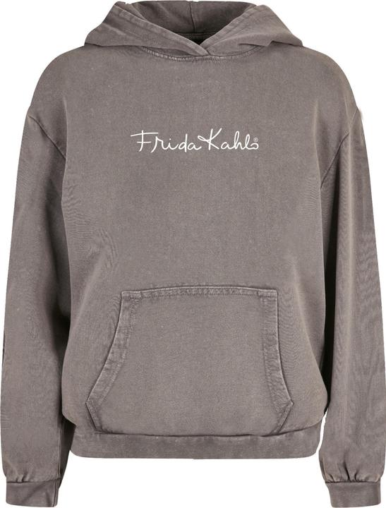 Produktbild Merchcode Ladies Frida Kahlo - Logo frame Acid Washed Oversize Hoody - 179721 (M)