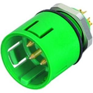 Thumbnail - Schubiger Serie 720 3 pole male panel mount, Elektronikkabel + Stecker, Grün