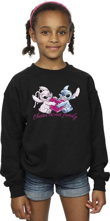 Produktbild Disney Lilo And Stitch Ohana Heart With Angel Sweatshirt Mädchen (104)