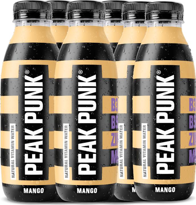 Actual product image Peak Punk Natural Vitamin Water (Mango, 6 x)